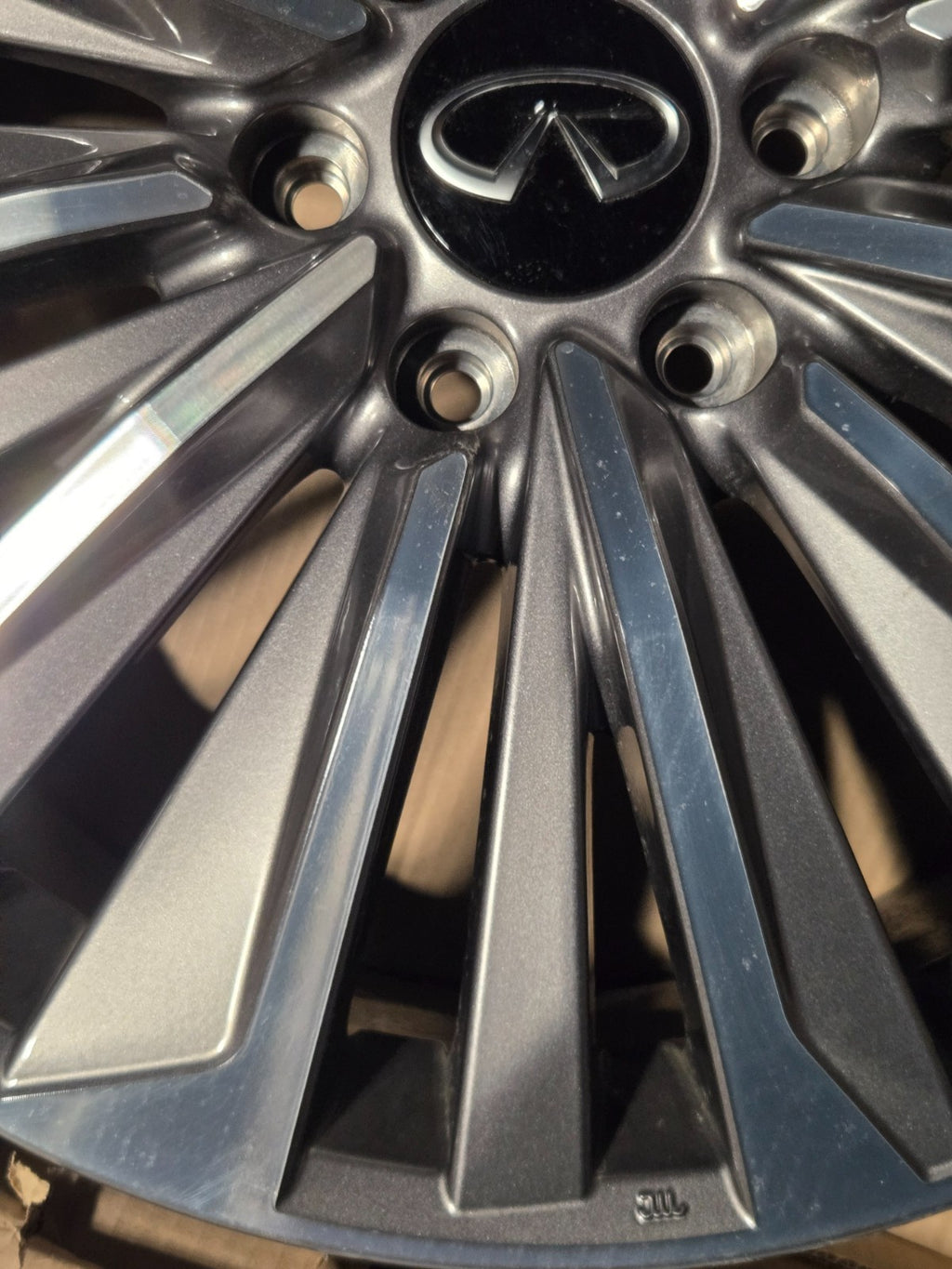 Infiniti QX80 4030S-IP228B IP 22X8 BLACK MONOGRAM WHEEL RIM OEM