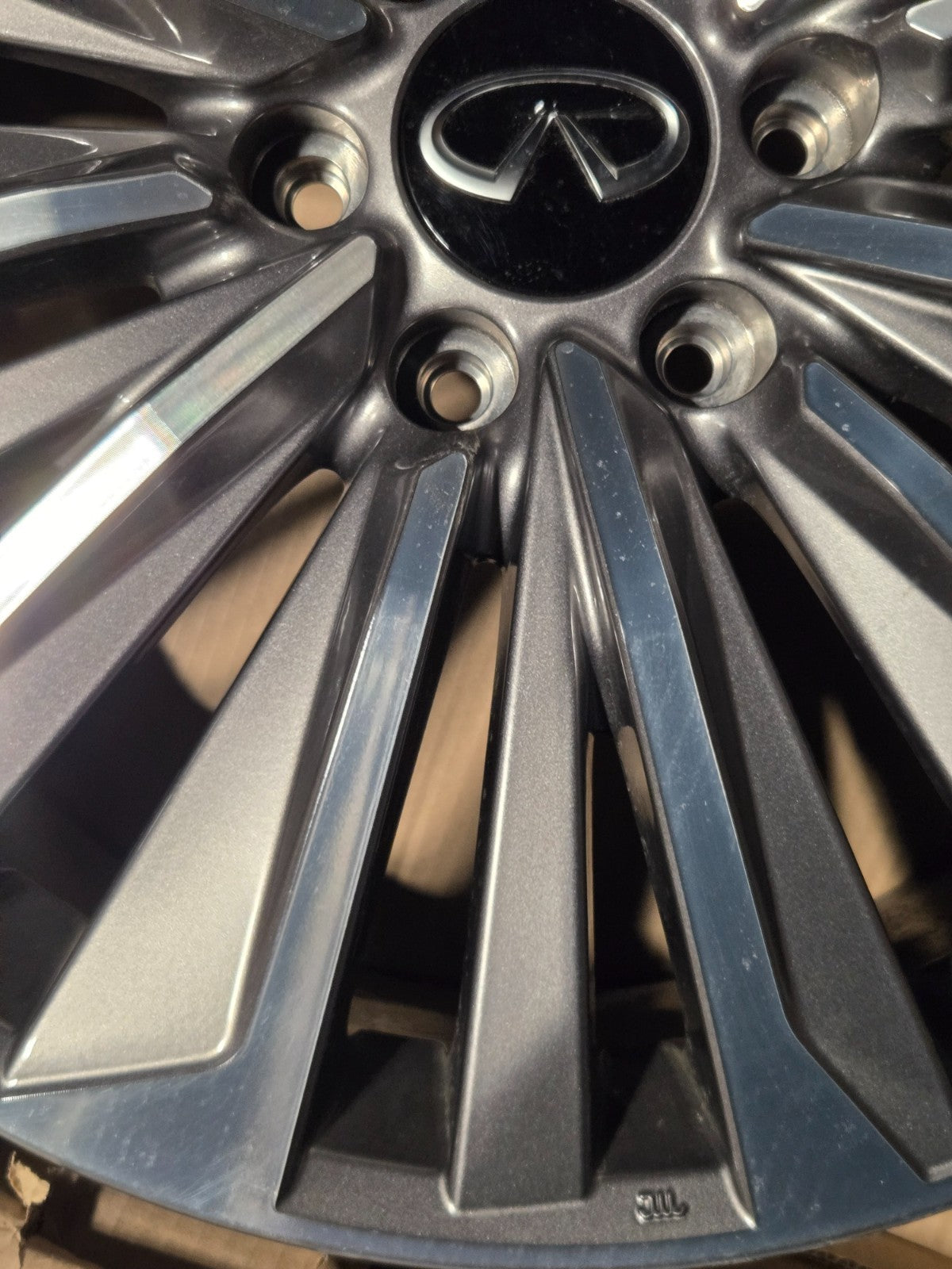 Infiniti QX80 4030S-IP228B IP 22X8 BLACK MONOGRAM WHEEL RIM OEM