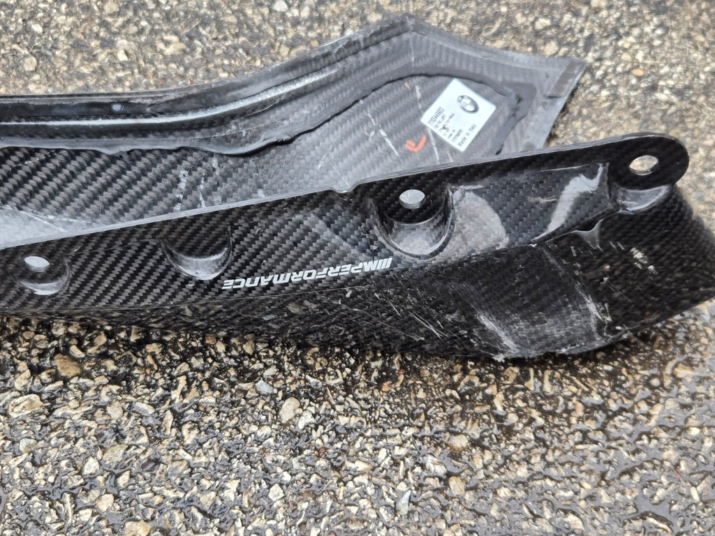 *Damaged* 2018 - 2020 BMW M5 F90 Front Left Right Carbon Fiber Splitter Set OEM