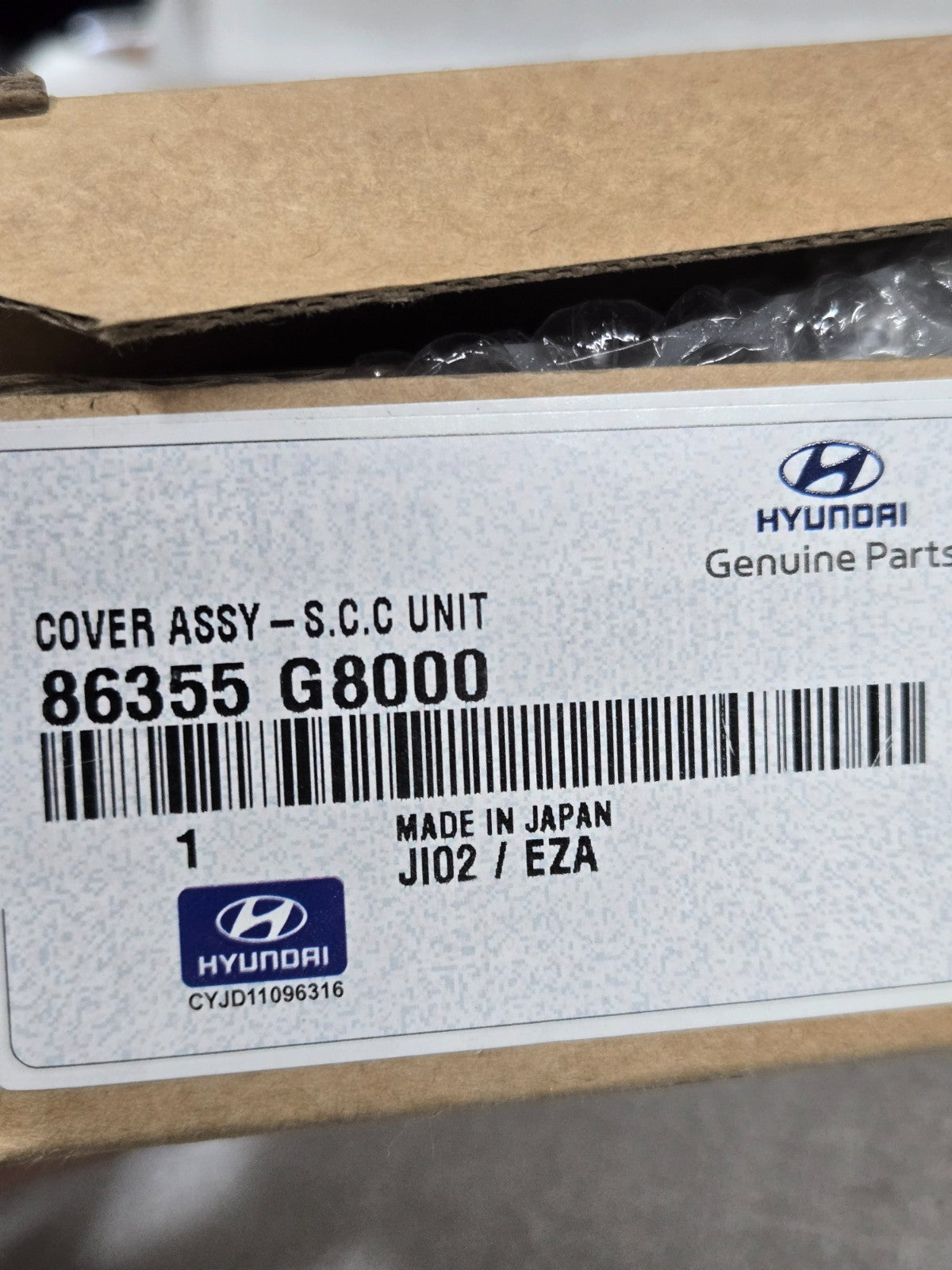 2018 2019 Hyundai Sonata Front Bumper Grille SCC Emblem OEM 86355-G8000