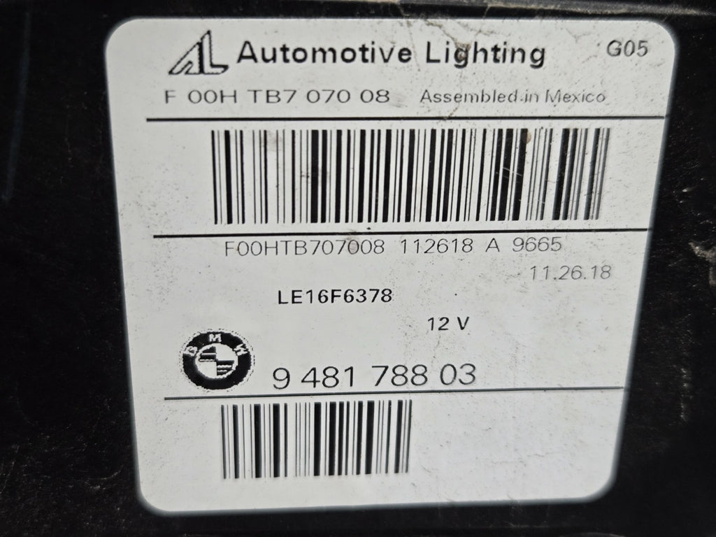2019-2023 BMW X5 X6 G05 G06 Right RH LED Headlight OEM 63117933338 COMPLETE!!