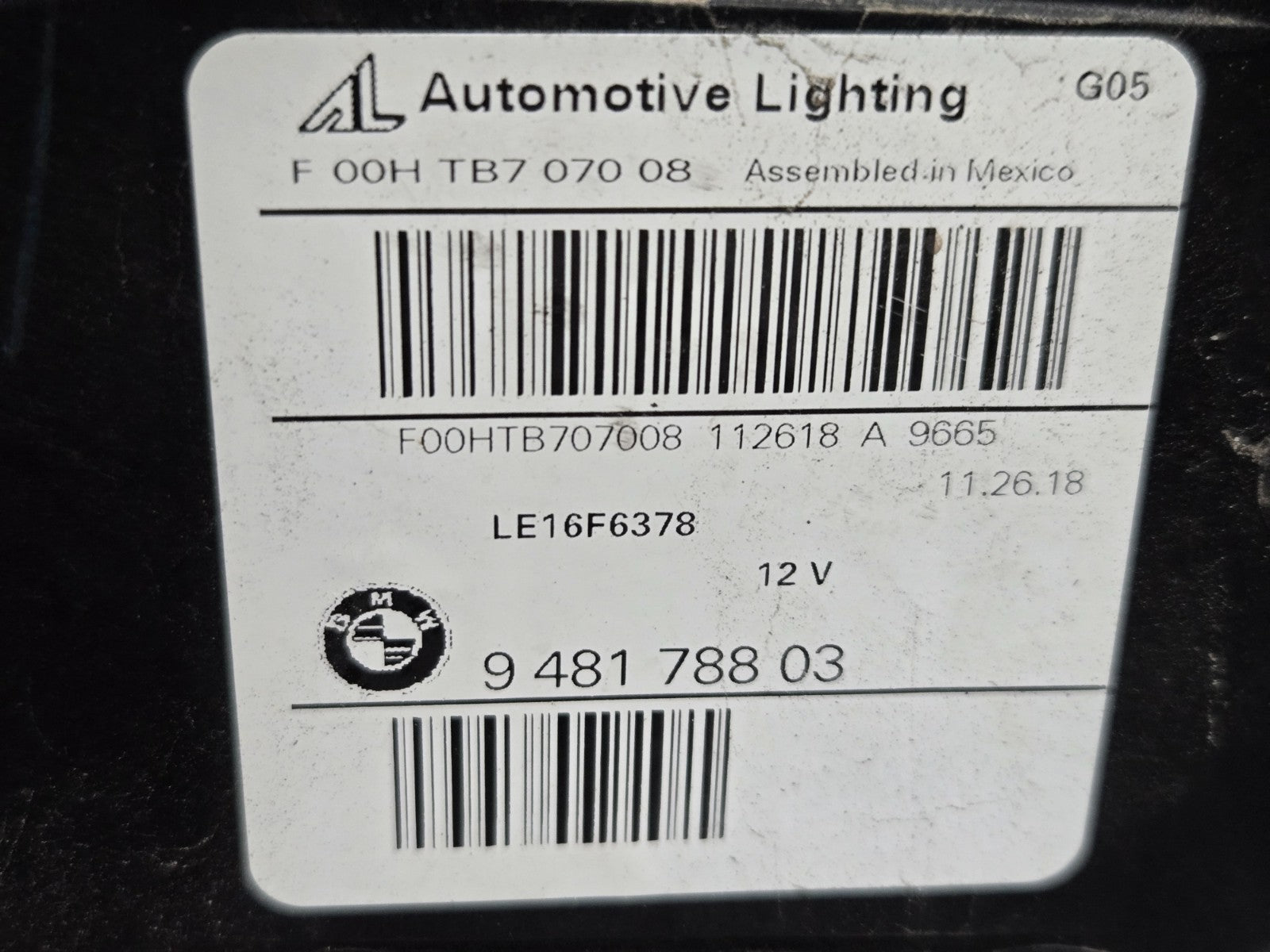 2019-2023 BMW X5 X6 G05 G06 Right RH LED Headlight OEM 63117933338 COMPLETE!!