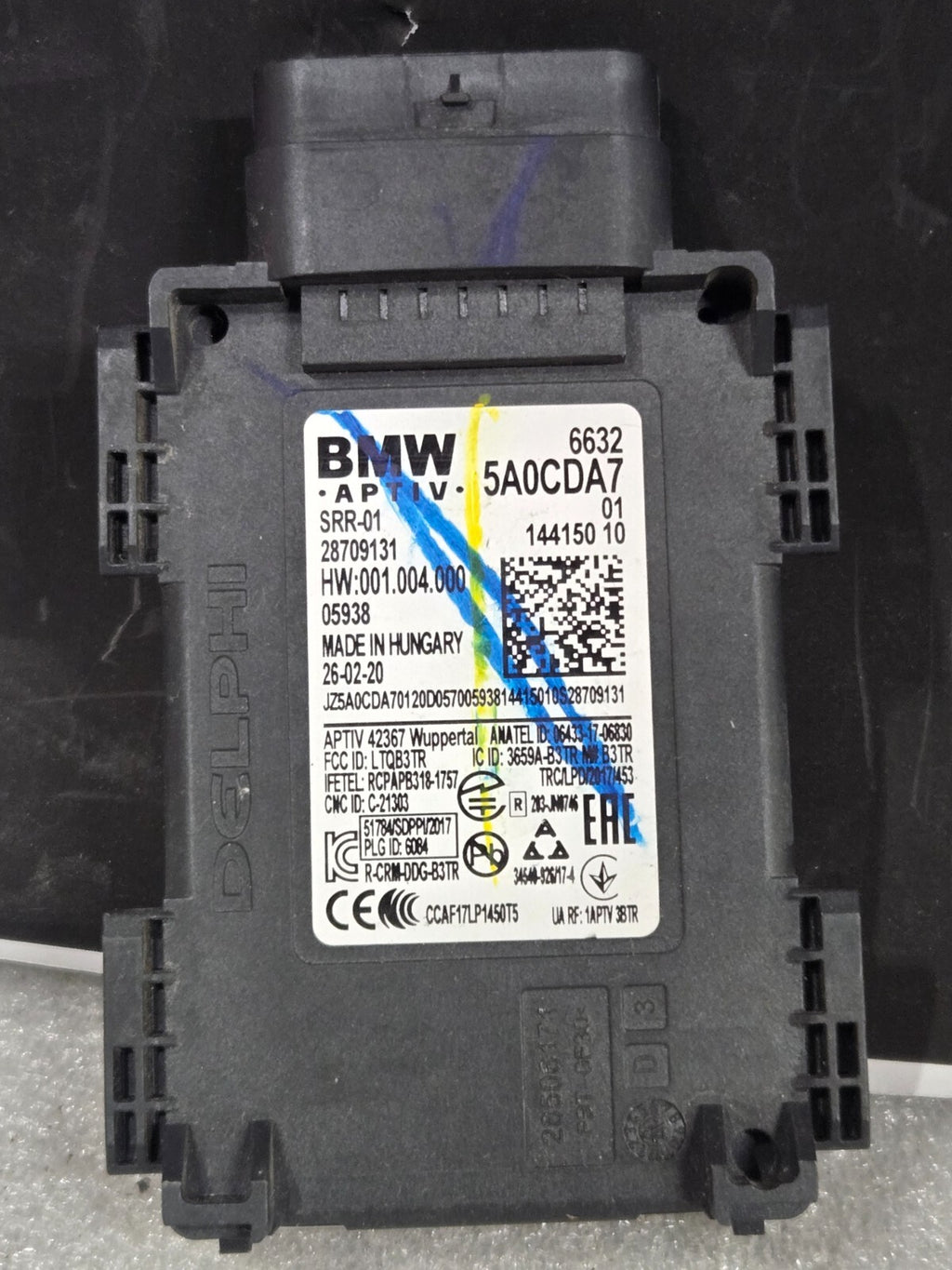 2018-2022 BMW 530i X3 X5 REAR BUMPER BLIND SPOT RADAR SENSOR MODULE 66325A0CDA7