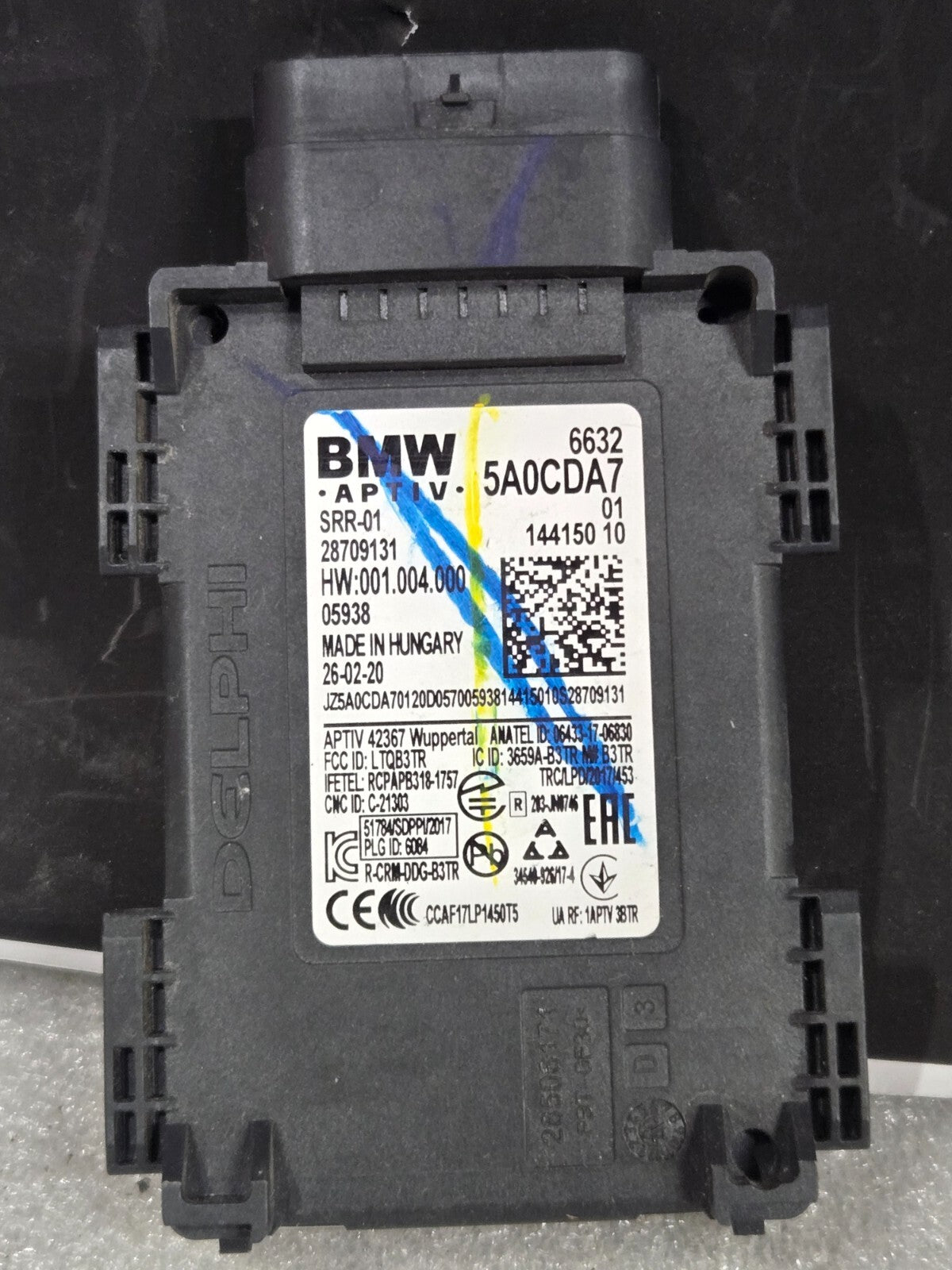 2018-2022 BMW 530i X3 X5 REAR BUMPER BLIND SPOT RADAR SENSOR MODULE 66325A0CDA7