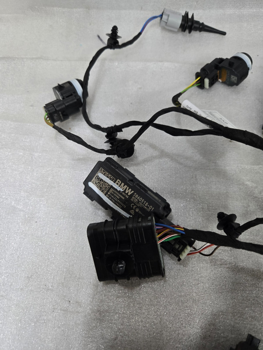2023-2025 BMW X6 Wiring Harness Bumper Front 61125A75A22 COMPLETE w/Sensors OEM