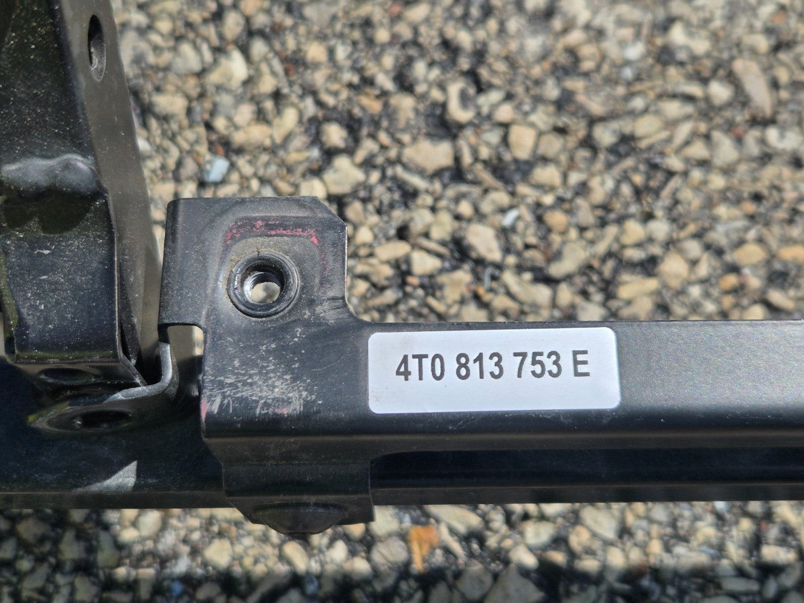 LAMBORGHINI HURACAN REAR BUMPER CROSSMEMBER SUPPORT MOUNT BRACKET OEM 4T0813753E