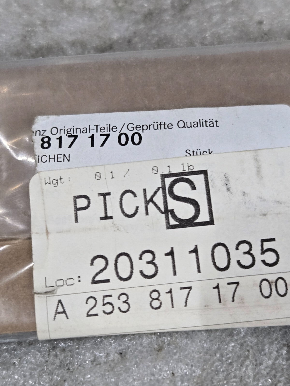 2017-2020 Mercedes Benz GLC 300 X253 Rear Model Plate OEM A2538171700 NEW