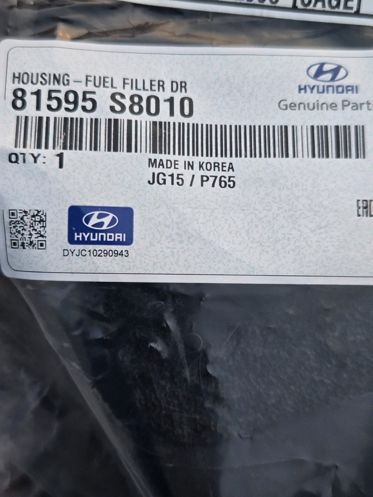 HYUNDAI OEM 20-22 Palisade Quarter Panel Components-Fuel Pocket 81595S8010 NEW