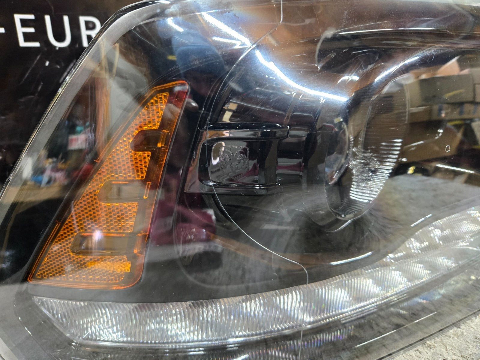 2016-2022 Dodge Ram 1500 Sport Right RH Passenger Side Black Headlight OEM