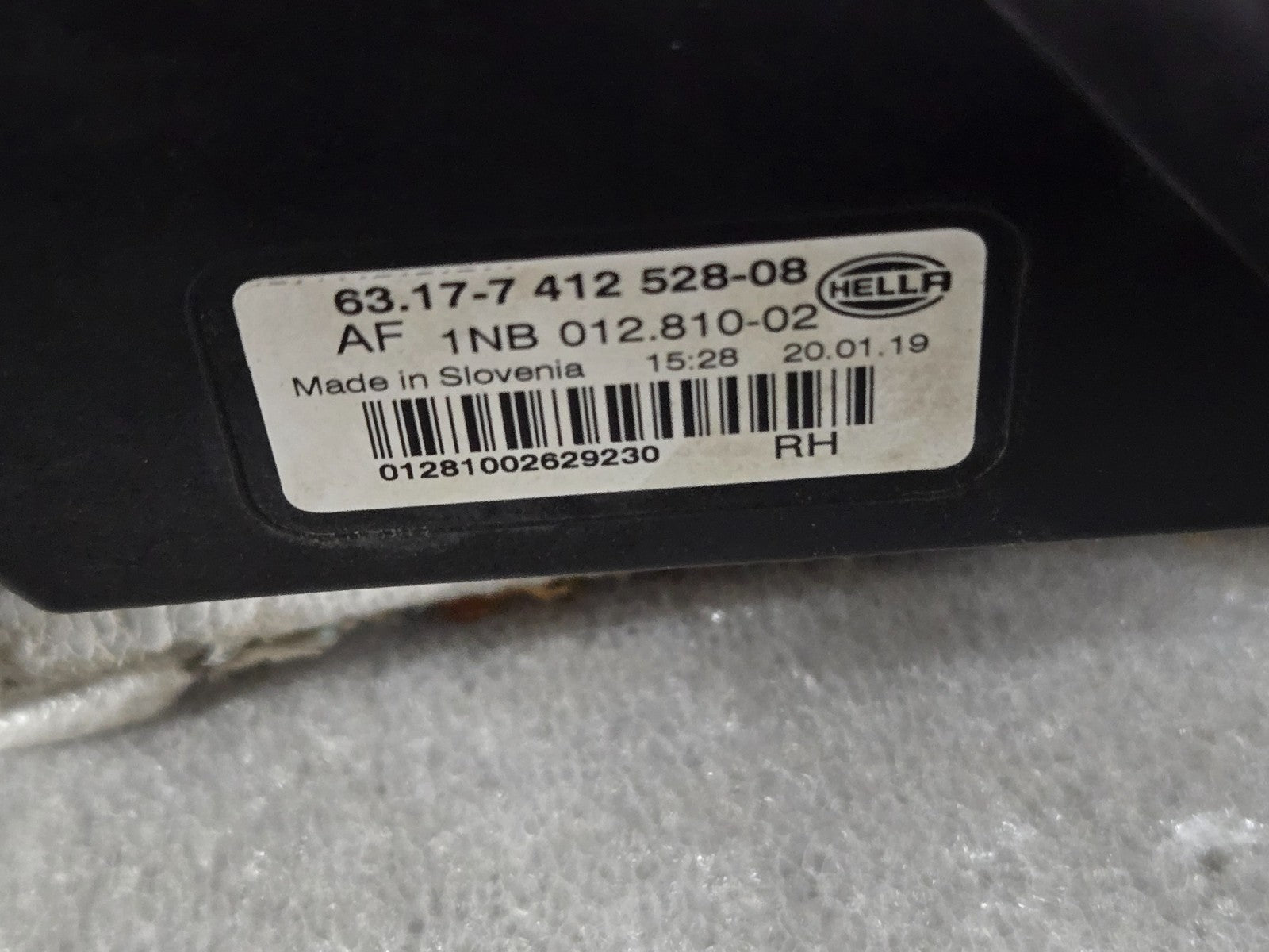 2018 - 2019 BMW X3 G01 FRONT RIGHT RH PASSENGER LED FOG LIGHT LAMP OEM 7412528
