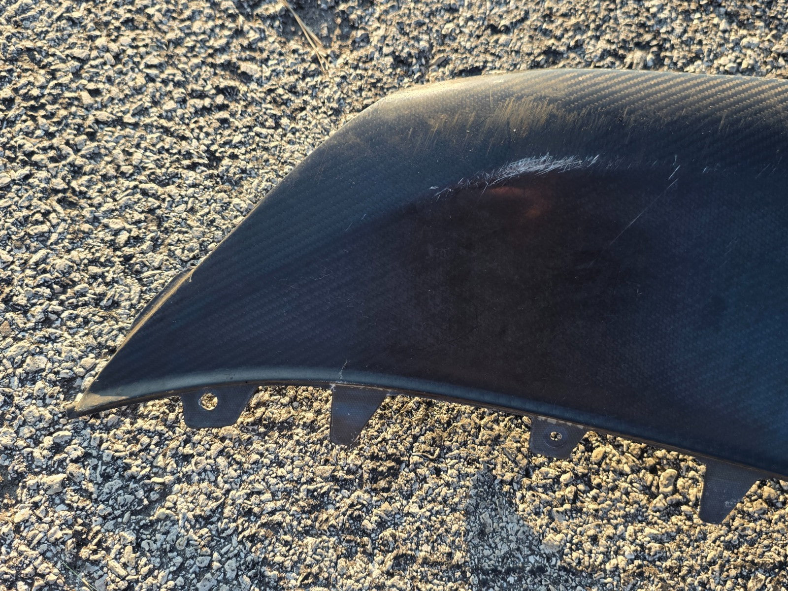 LAMBORGHINI URUS CARBON FRONT CENTER LOWER SPOILER SPLITTER 4ML807059A OEM