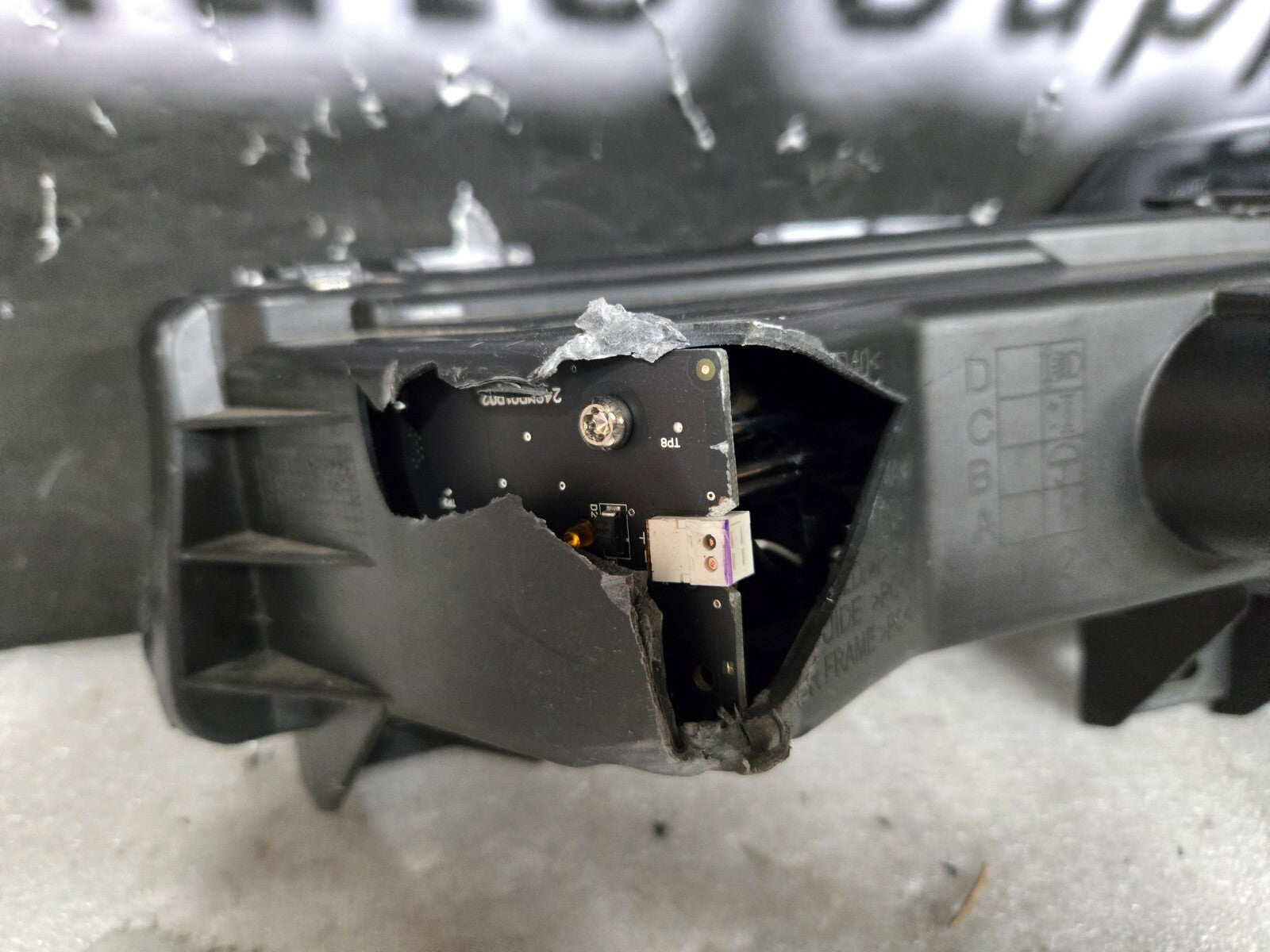 *Damaged* Tesla Model Y Front Right Side Fog Light Lamp 2020 2021 2022 2023 OEM