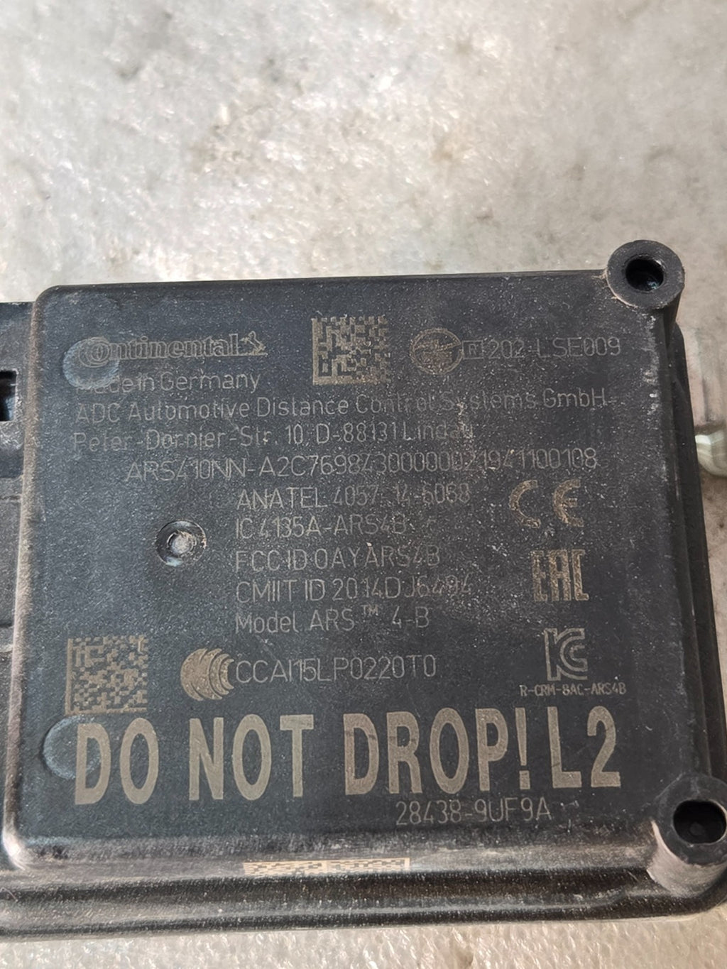2019-2023 Nissan Murano Maxima Distance Sensor Radar Module 28438-9UF9A OEM L2