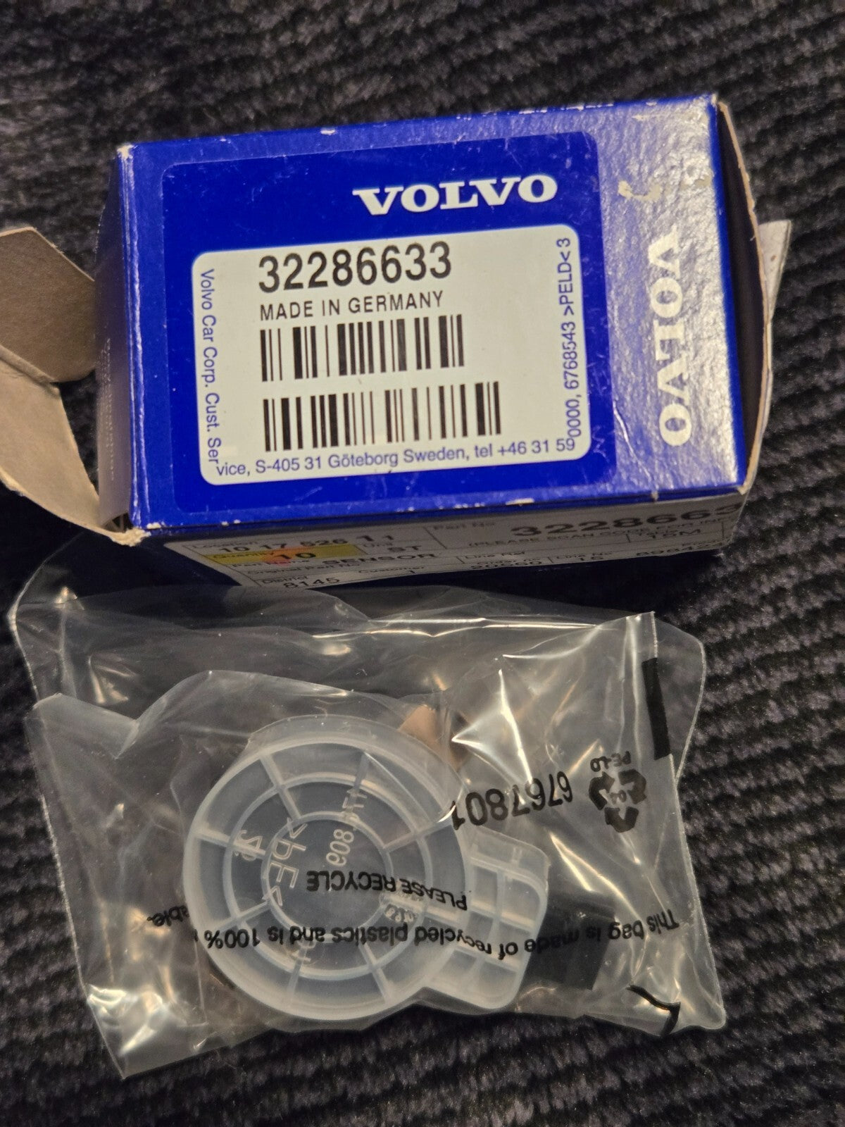 2019 - 2021 VOLVO S60 FRONT WINDSHIELD RAIN SENSOR CONTROL MODULE 32286633 OEM