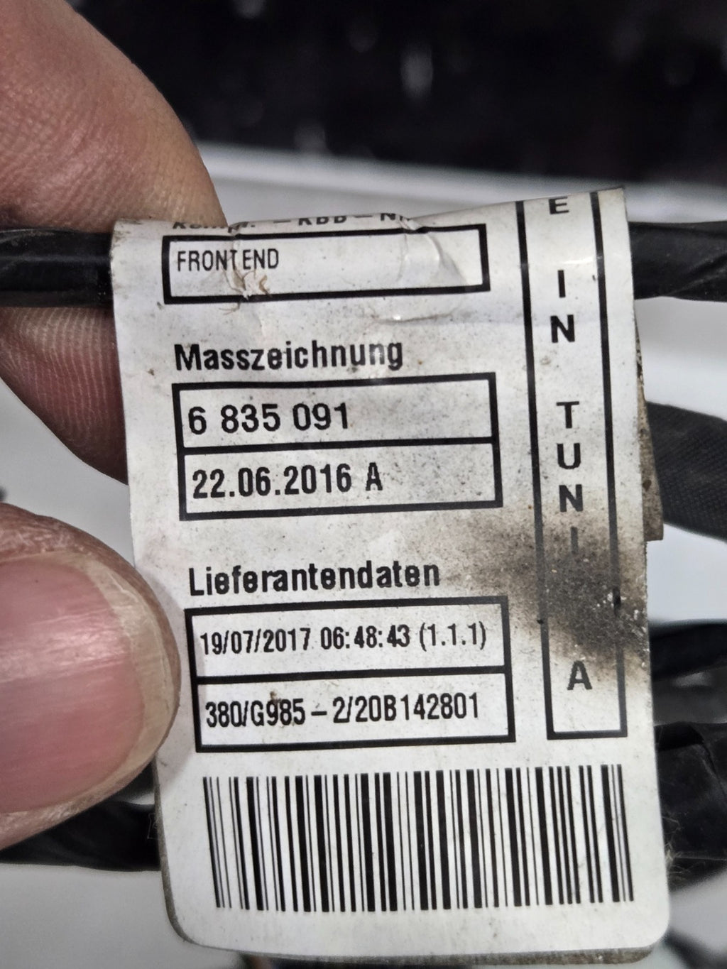 2020 BMW 230i M240i F23 FRONT PDC SENSOR WIRING HARNESS OEM COMPLETE w/ SENSORS