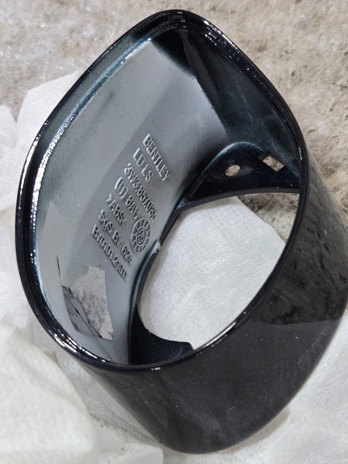 Bentley Mirror Base Plastic Left LH Driver Side 3W3857085 OEM