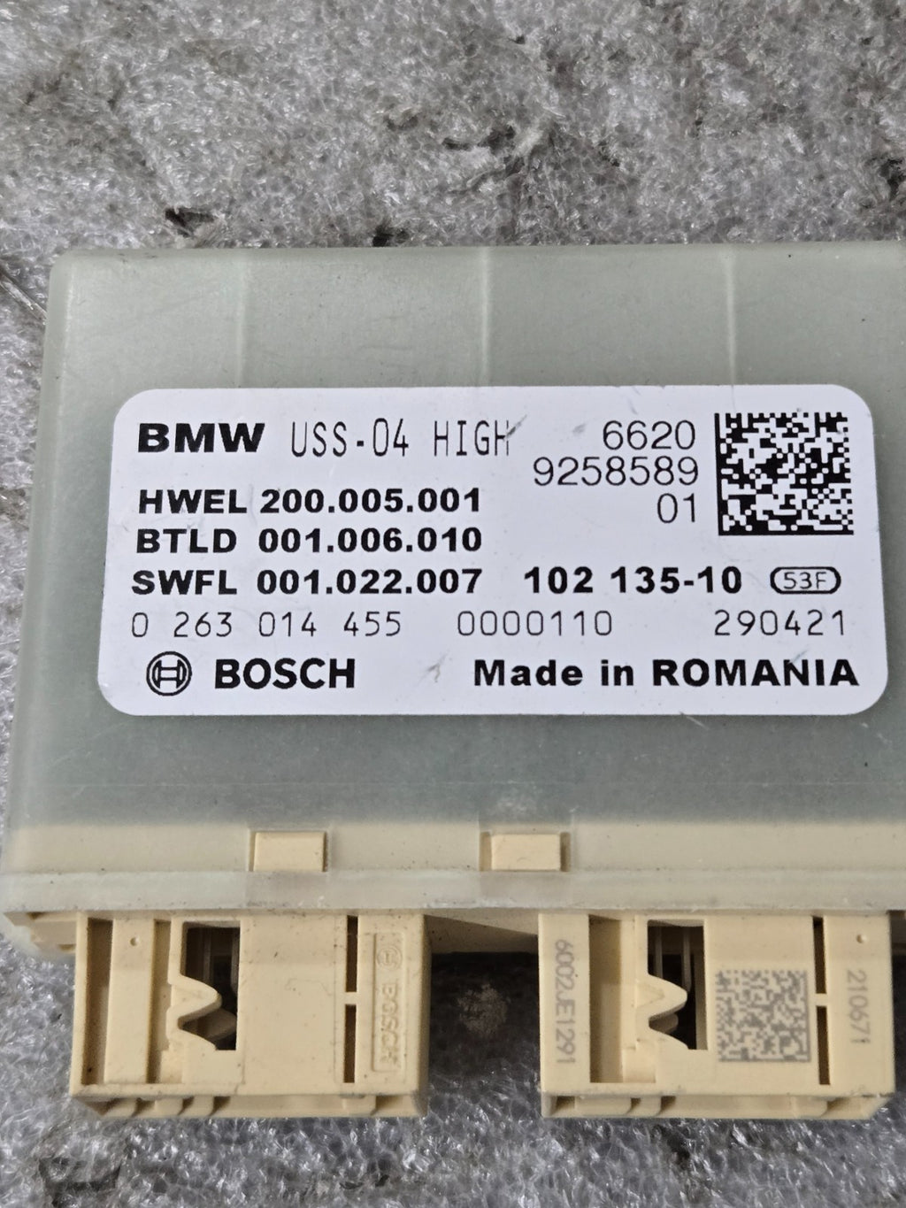 BMW G01 G30 G20 G12 G15 G16 F15 G05 G80 PDC Sensor Control Module OEM 9258589