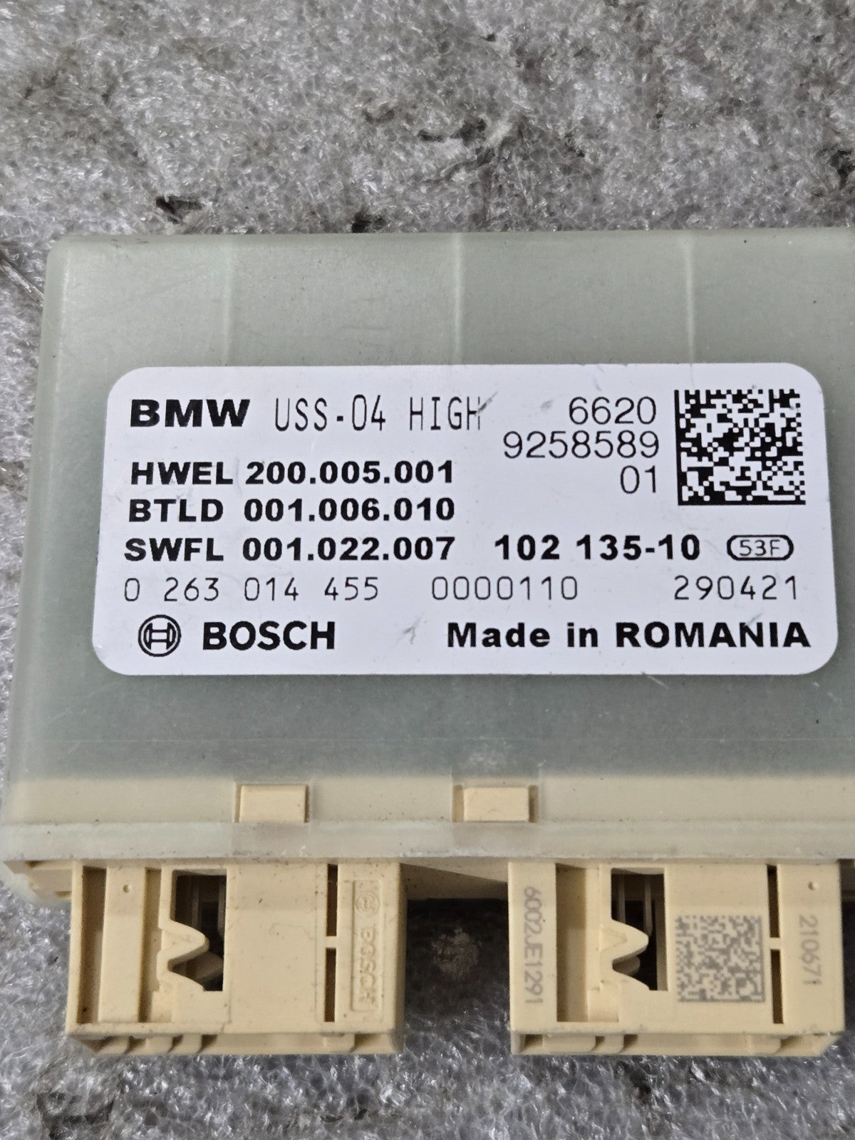 BMW G01 G30 G20 G12 G15 G16 F15 G05 G80 PDC Sensor Control Module OEM 9258589