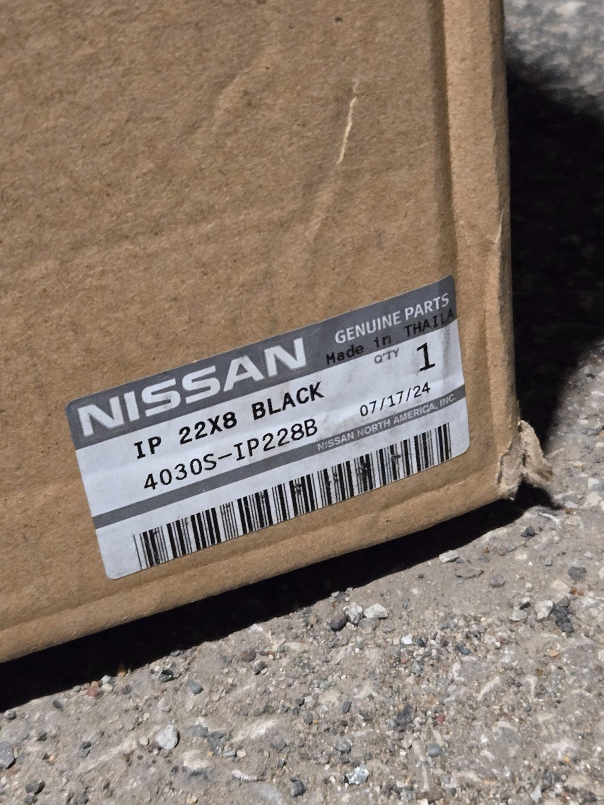Infiniti QX80 4030S-IP228B IP 22X8 BLACK MONOGRAM WHEEL RIM OEM