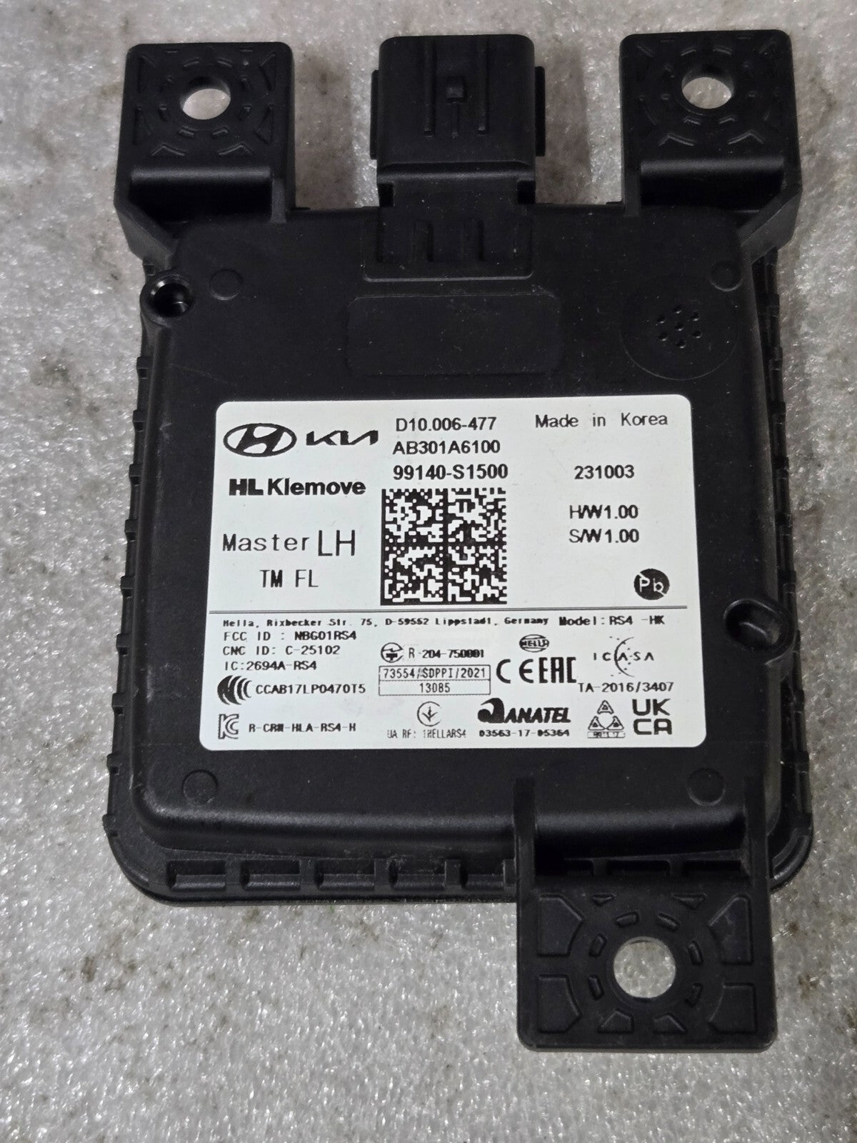 2021-2023 Hyundai Santa F Rear Left Blind Spot Radar Sensor Module 99140-S1500