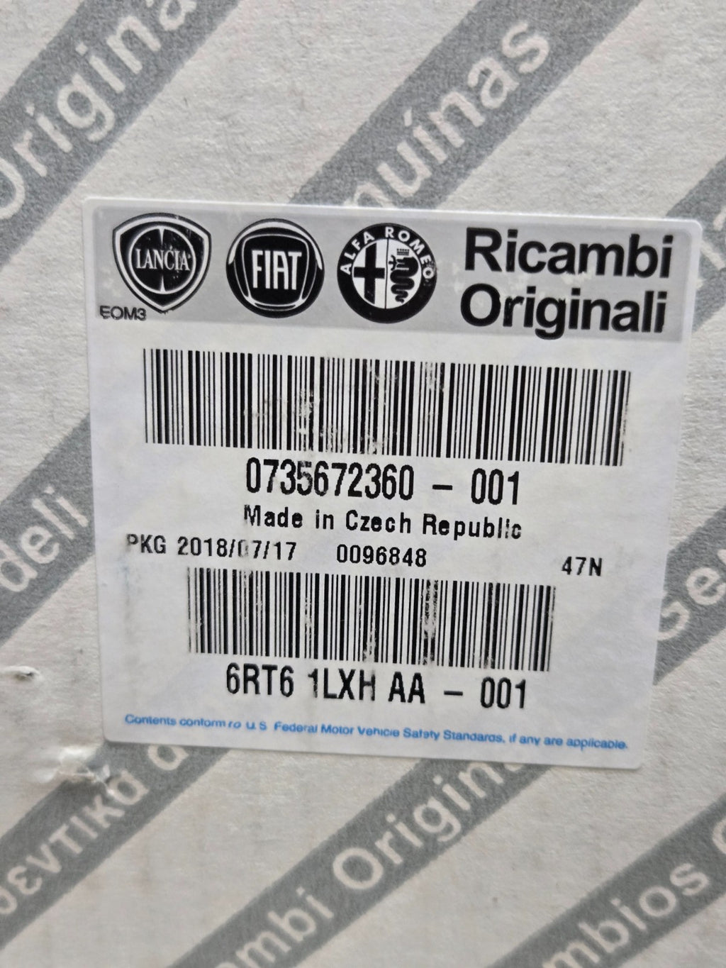 Genuine Mopar Radio Multi Media 2016-2018 Fiat OEM 6RT61LXHAA 0735672360
