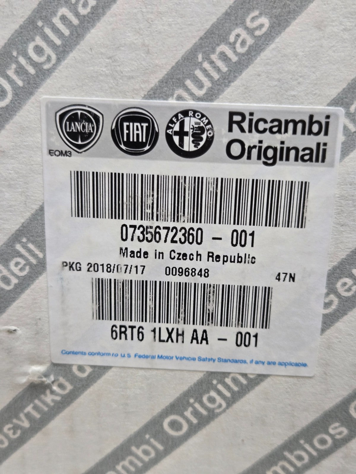 Genuine Mopar Radio Multi Media 2016-2018 Fiat OEM 6RT61LXHAA 0735672360