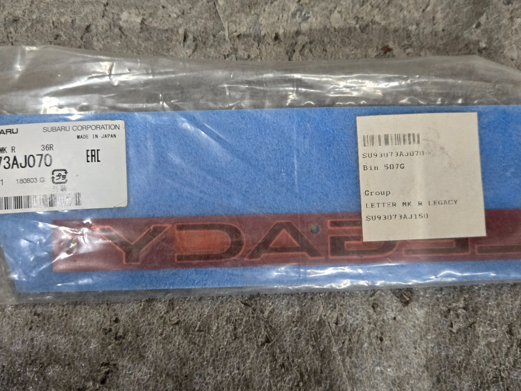 NEW OEM Subaru 2010-2014 Legacy Nameplate Emblem Badge "Legacy" 93073AJ070