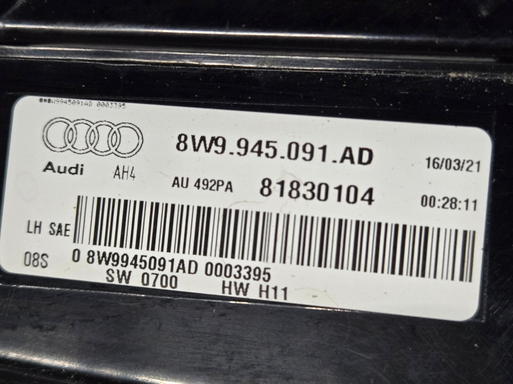 2020-2023 Audi Allroad Quattro Driver Left LH LED Tail Light OEM 8W9945091AD