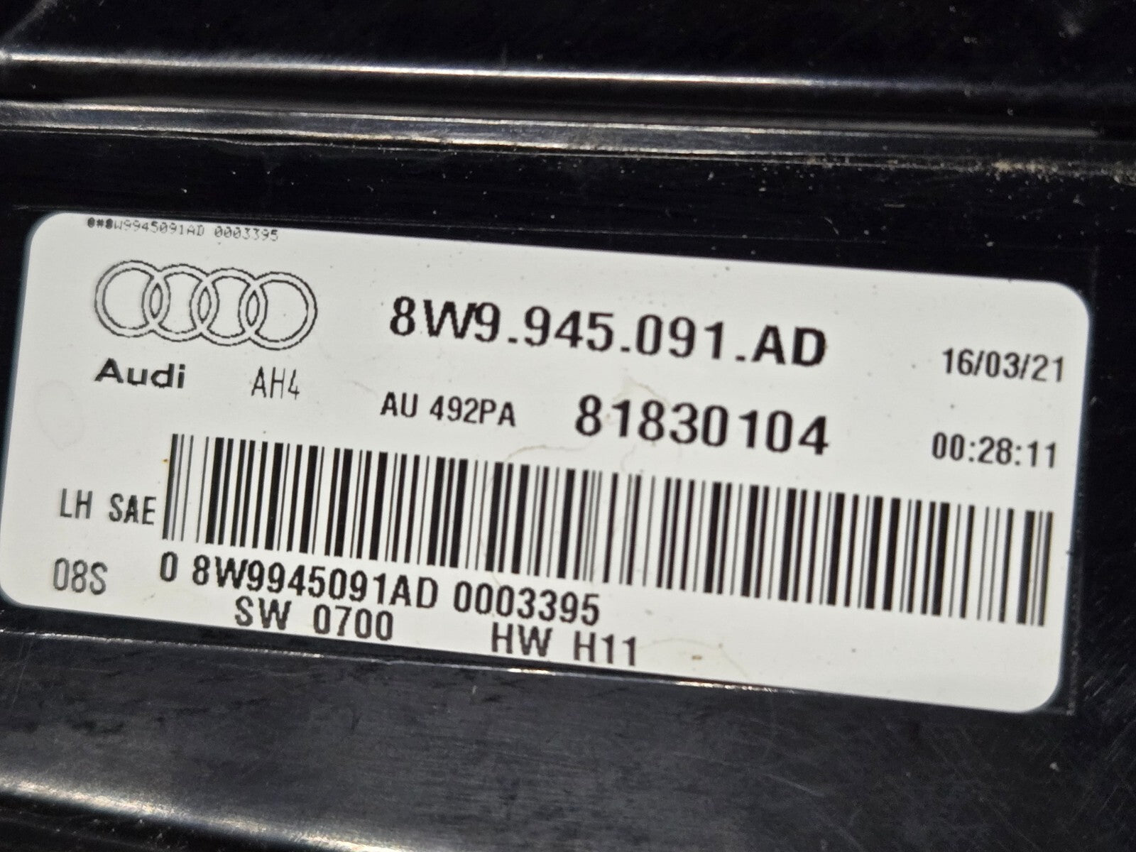 2020-2023 Audi Allroad Quattro Driver Left LH LED Tail Light OEM 8W9945091AD
