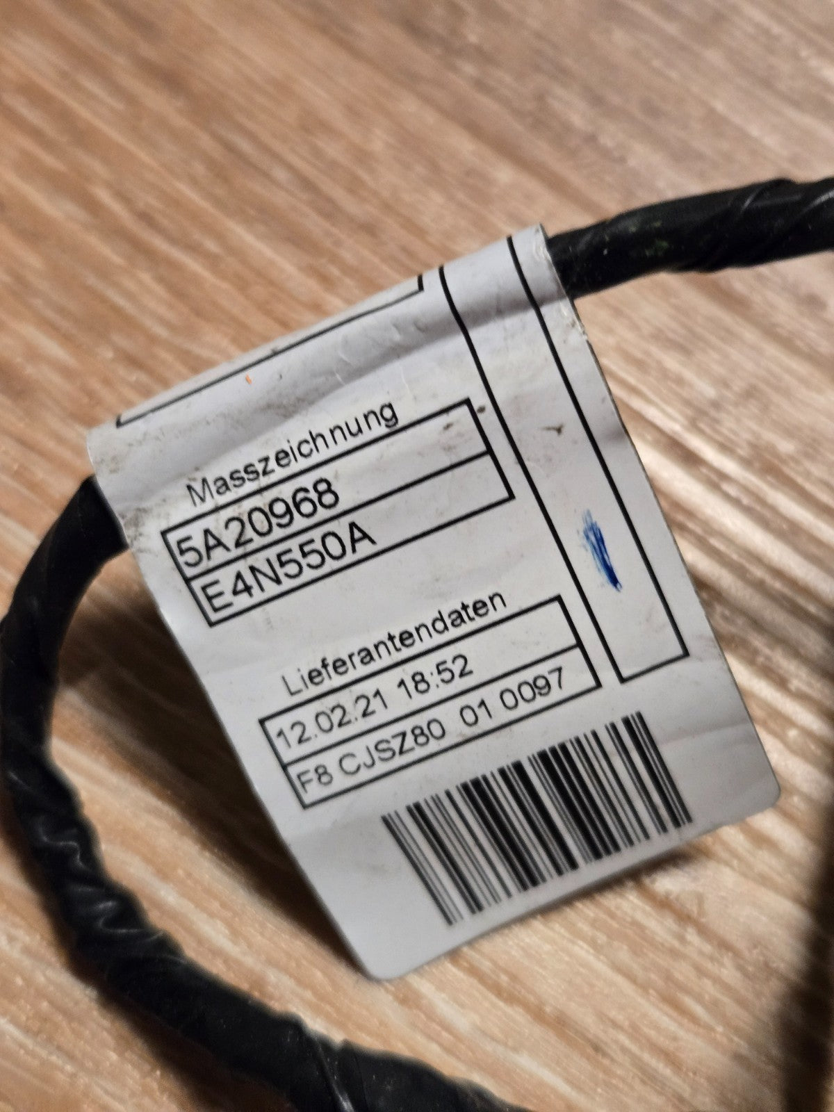 2022 -2023 BMW X3 Front Bumper Parking Sensor PDC Wire Harness 61125A20969 OEM