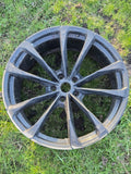 Lamborghini Urus 23" 23x11.5J ET22 Rear Wheel Rim Black Machined OEM 4ML601025AR