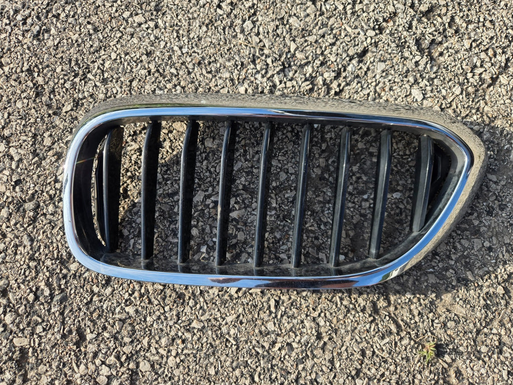 2017 - 2019 BMW 5-SERIES G30 LEFT LH DRIVER KIDNEY GRILLE CHROME 51137383519 OEM