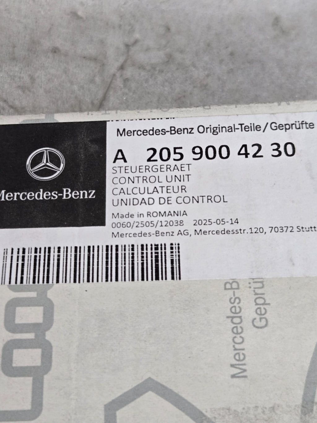 2015-2018 Mercedes Benz C Class W205 C300 LED Headlight Ballast OEM A2059005010