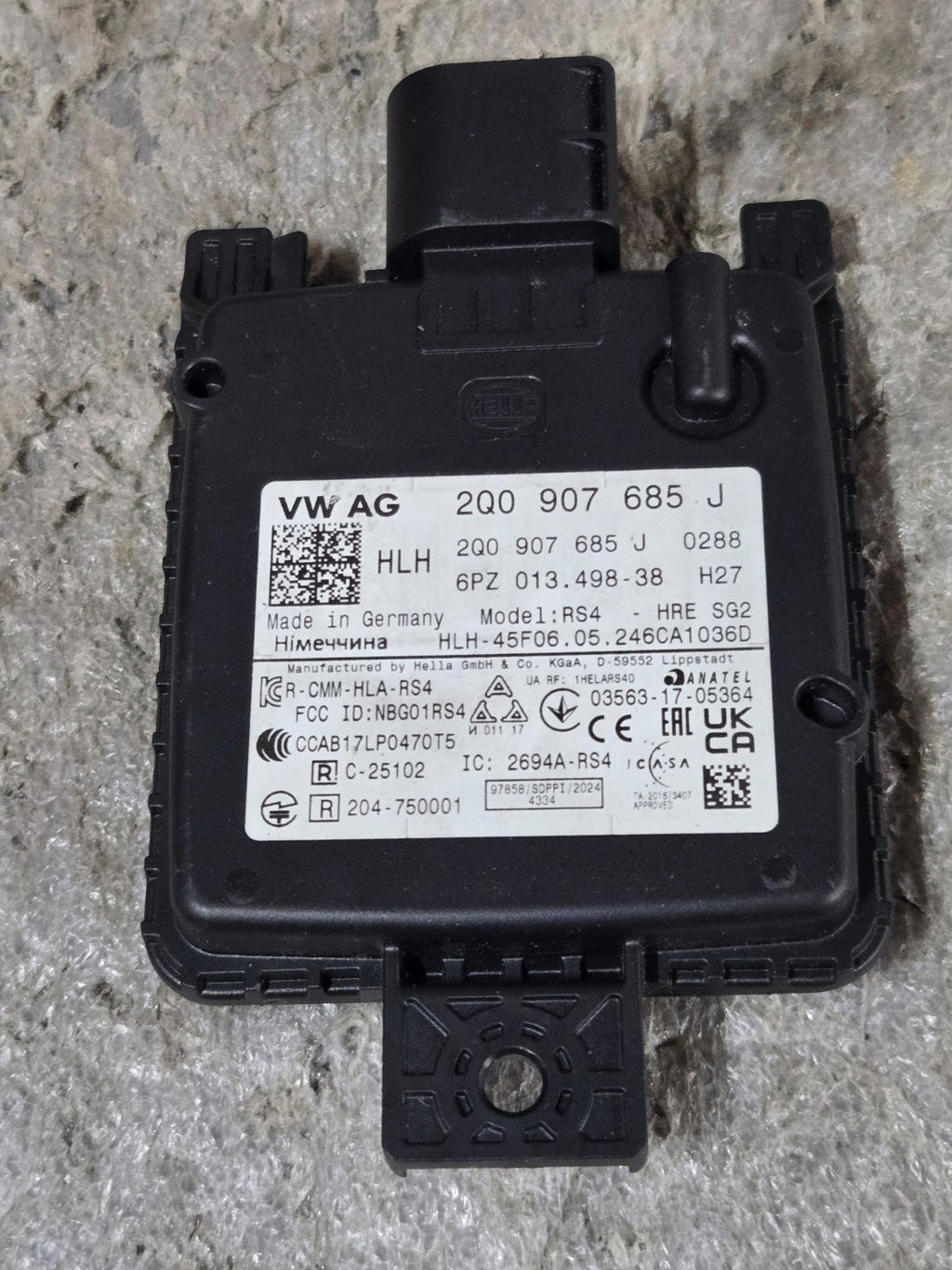2022 Volkswagen Golf MK8 Rear Left LH Blind Spot Distance Module 2Q0907685J OEM