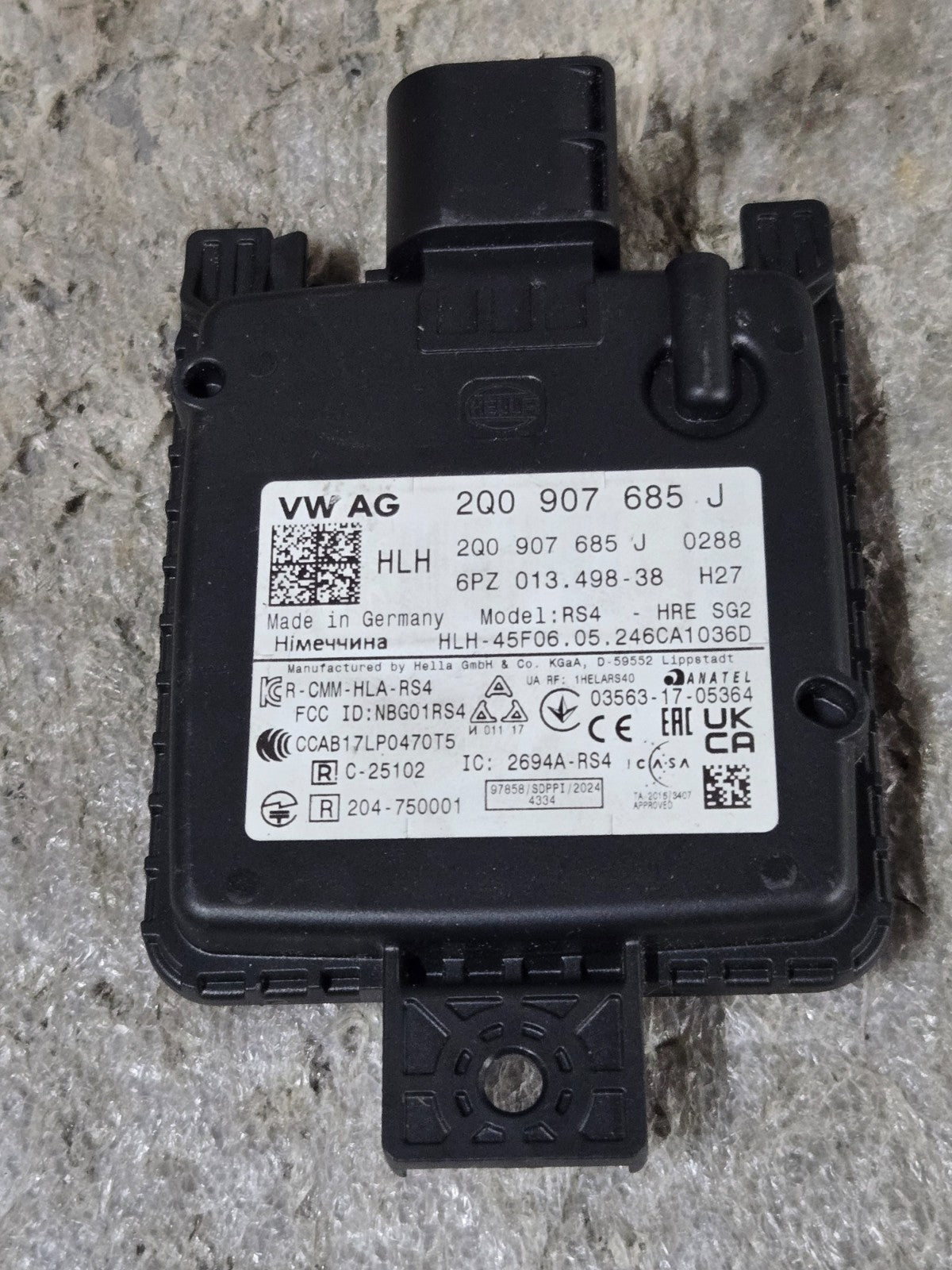 2022 Volkswagen Golf MK8 Rear Left LH Blind Spot Distance Module 2Q0907685J OEM