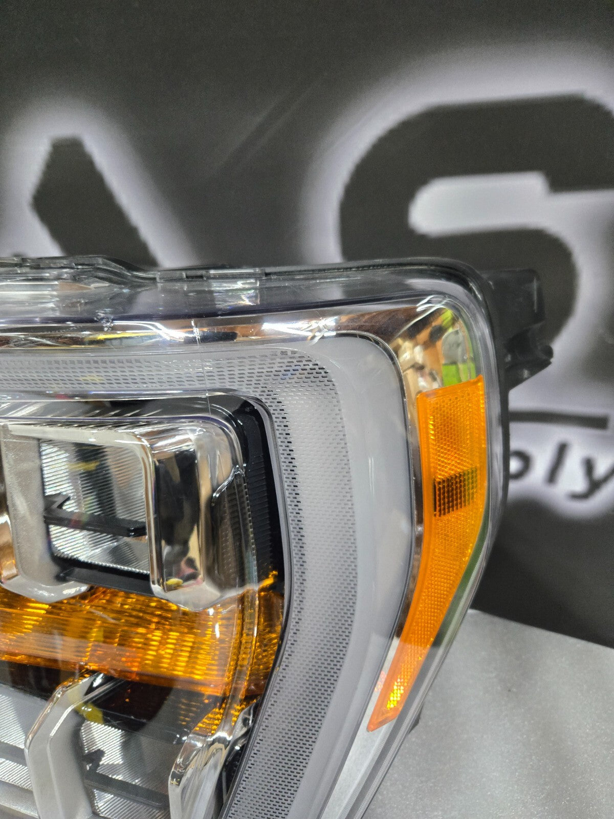 2021 2022 2023 Ford F-150 F150 Headlight Quad LED LH Left Driver Side Chrome OEM