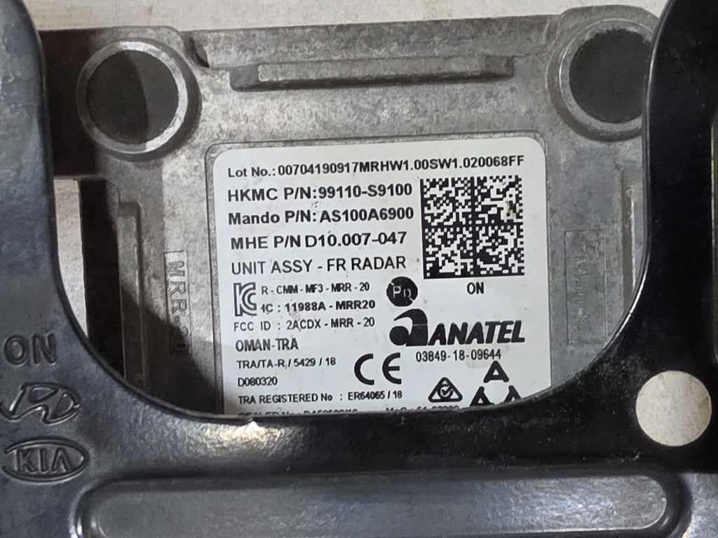 2020-2022 KIA TELLURIDE ADAPTIVE CRUISE RADAR CONTROL MODULE OEM 99110-S9100