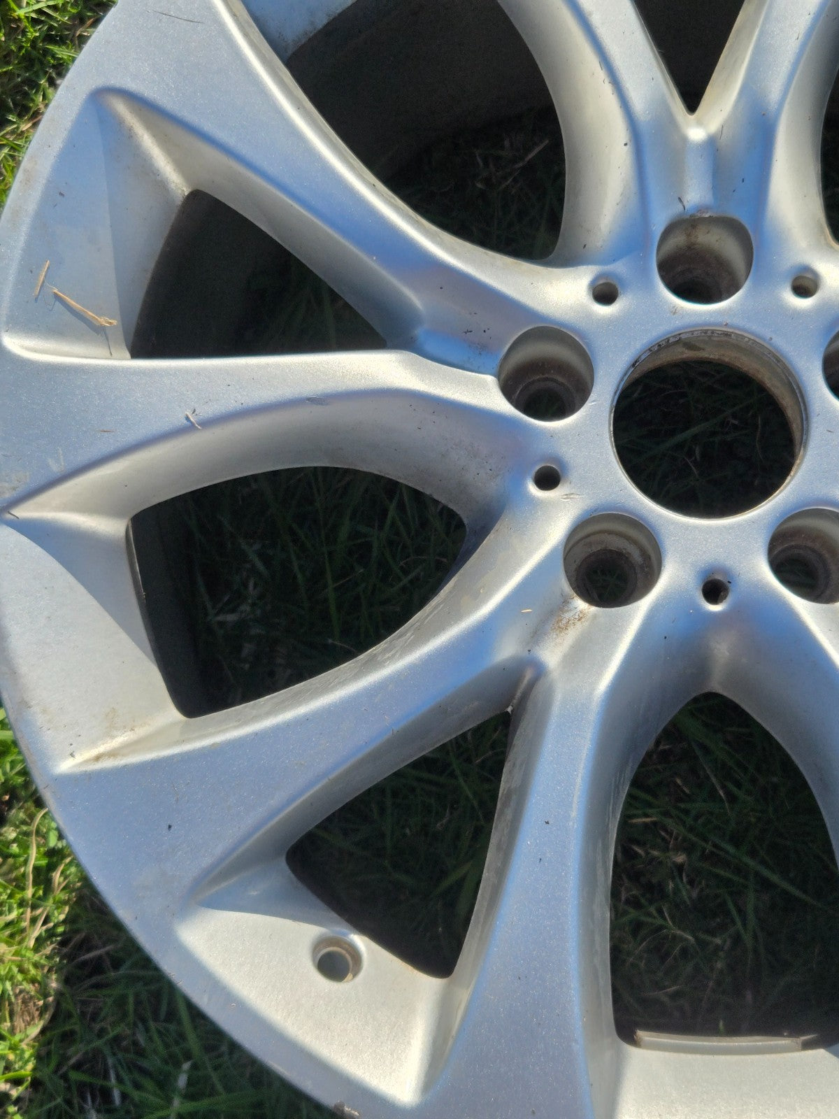 2013-2018 BMW X5 Wheel Rim Alloy 19"X9'' 5 Spoke V Wide Spoke OEM 6853953