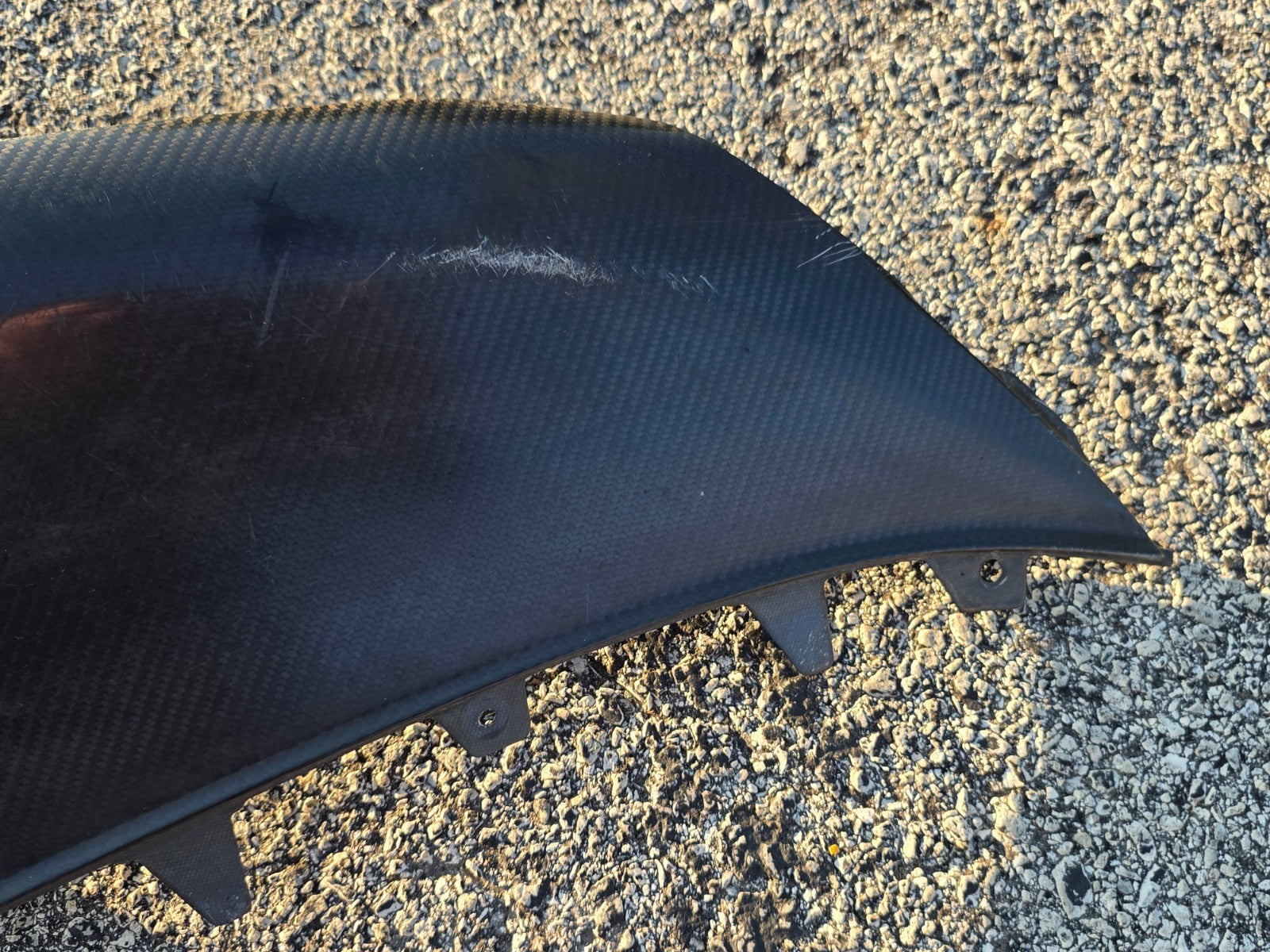 LAMBORGHINI URUS CARBON FRONT CENTER LOWER SPOILER SPLITTER 4ML807059A OEM