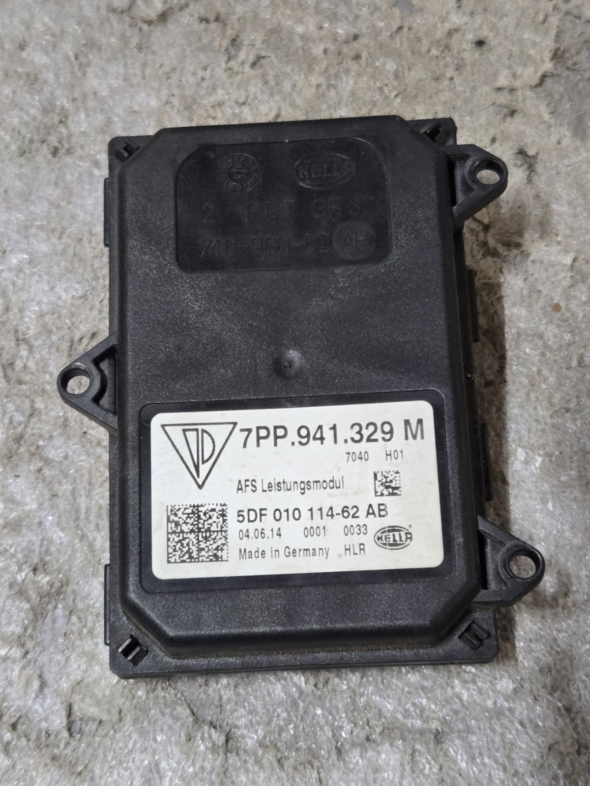 2014-2016 AUDI Q3 AFS ADAPTIVE HEADLIGHT CORNERING LIGHT MODULE OEM 7PP941329M