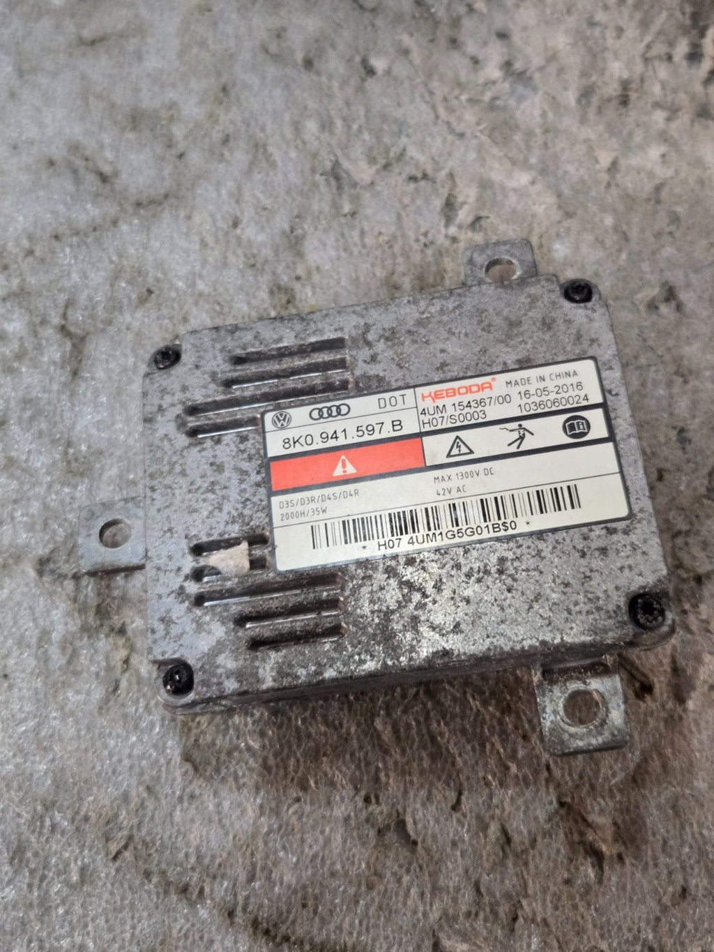 OEM Audi Q5 Q7 HID Xenon Headlight Ballast 8K0941597 Module Genuine