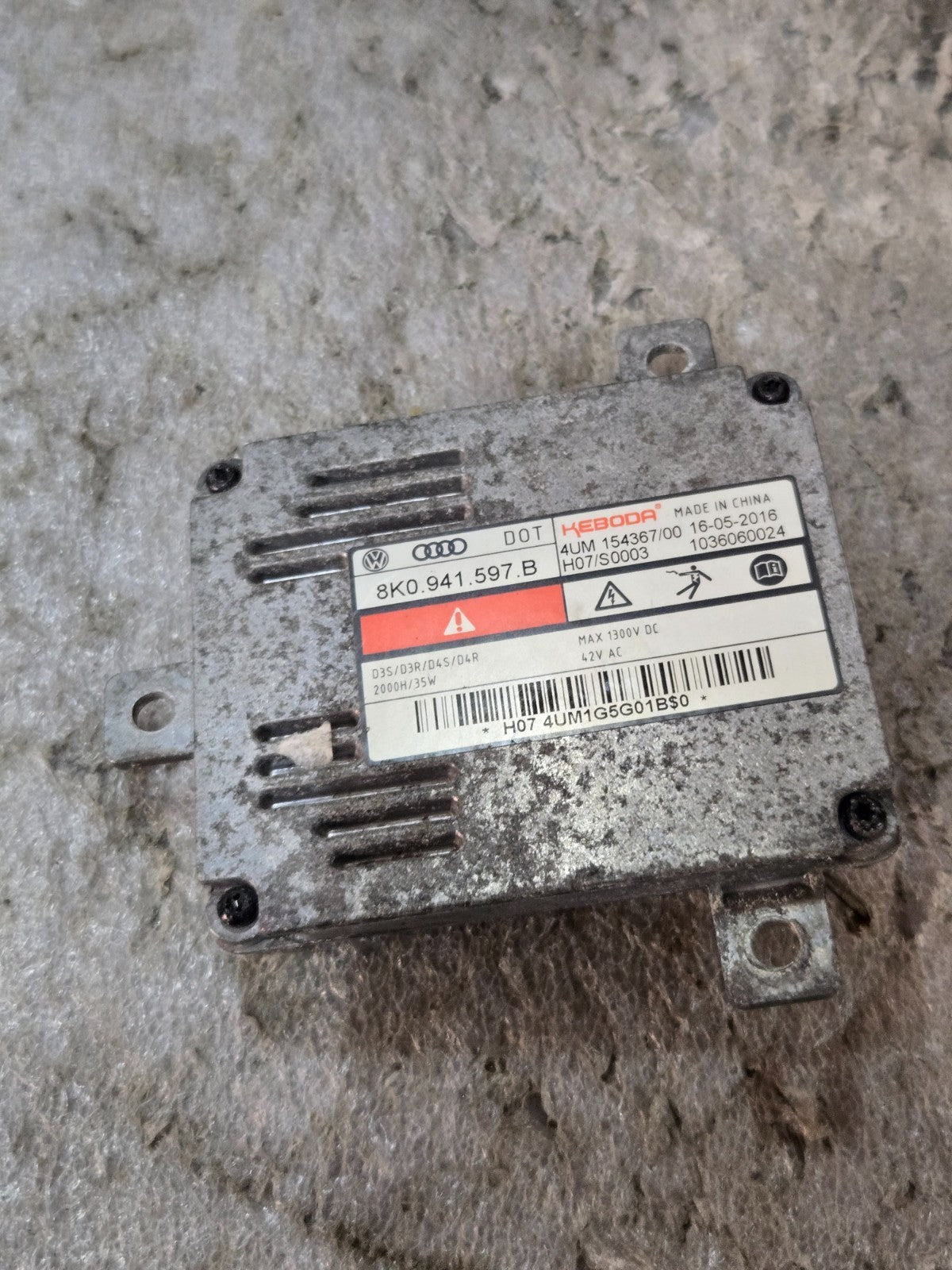 OEM Audi Q5 Q7 HID Xenon Headlight Ballast 8K0941597 Module Genuine