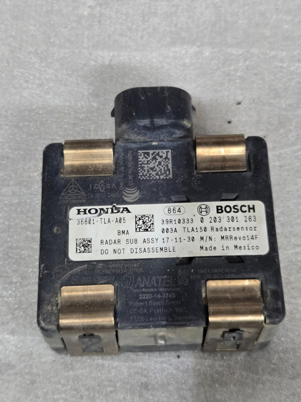 2017 - 2021 Honda CR-V Adaptive Cruise Distance Sensor Radar 36801-TLA-A05 OEM