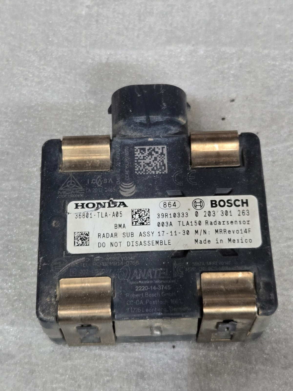 2017 - 2021 Honda CR-V Adaptive Cruise Distance Sensor Radar 36801-TLA-A05 OEM