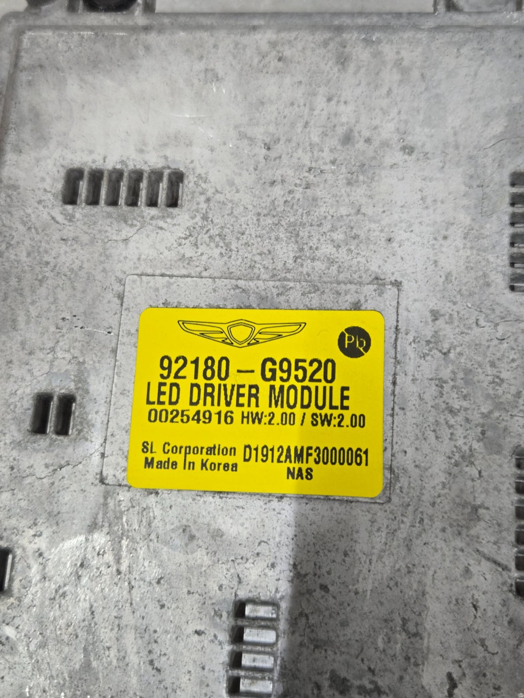 2022-2025 Hyundai Genesis G70 Full LED Headlight Control Module LH 92180-G9520