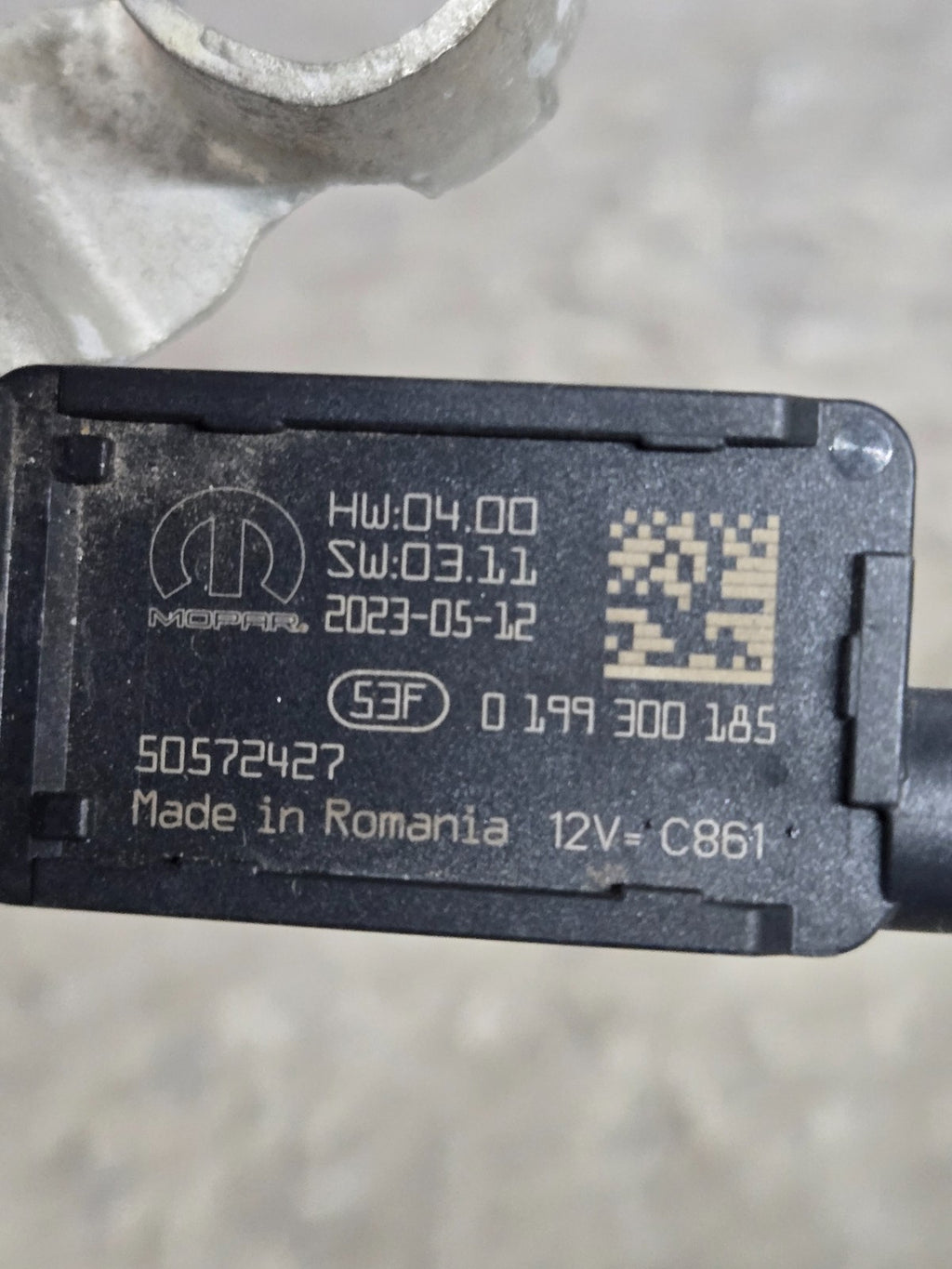 24-25 ALFA ROMEO TONALE NEGATIVE BATTERY GROUND CABLE CURRENT SENSOR & CLAMP OEM