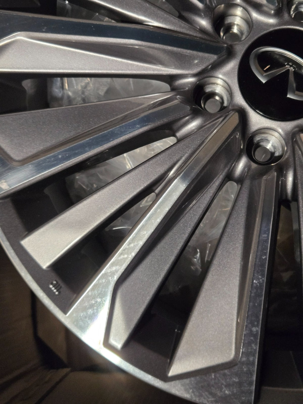 Infiniti QX80 4030S-IP228B IP 22X8 BLACK MONOGRAM WHEEL RIM OEM