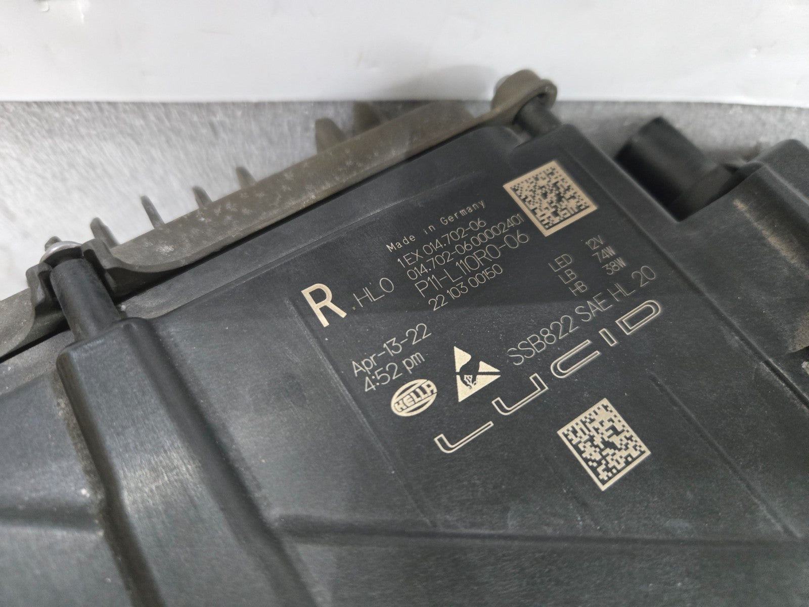 2022 2023 2024 2025 Lucid Air Right RH Full LED Headlight OEM P11-L110R0-06