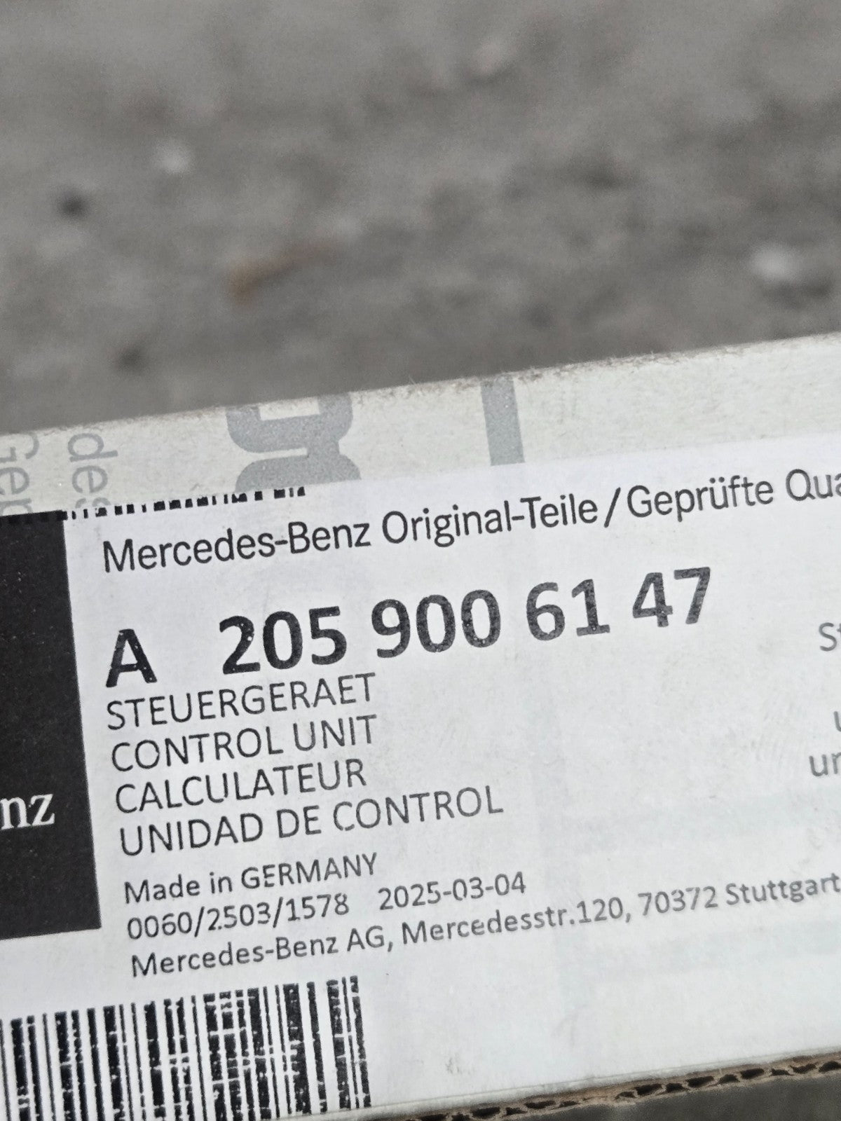 2019-2021 Mercedes W250 W213 W222 Headlight Ballast LED Module A2059009534 OEM
