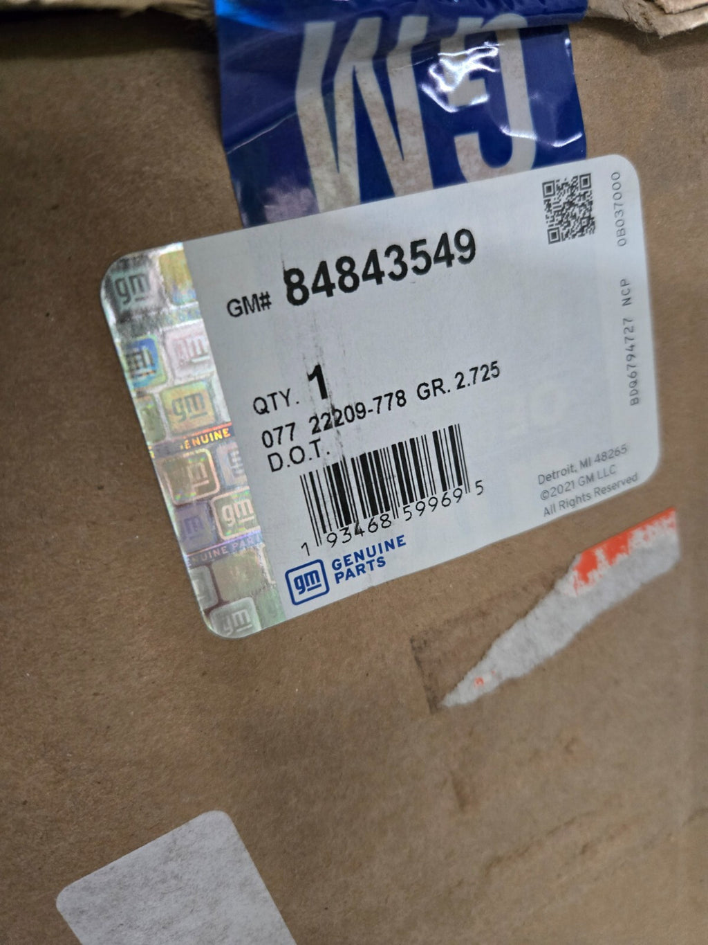 2019-2023 Chevrolet Malibu OEM GM Front LH Driver Side LED Signal Lamp 84843549